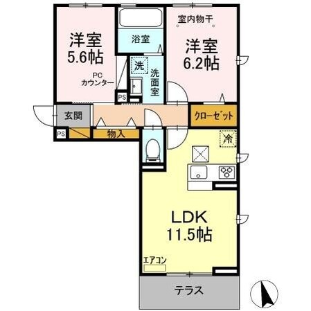 メゾン津田沼の物件間取画像